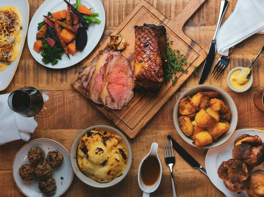 Sunday Roast, Turkey and Chipolata Sausages